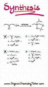 Solving Synthesis Problems #organicchemistry #science #studygram