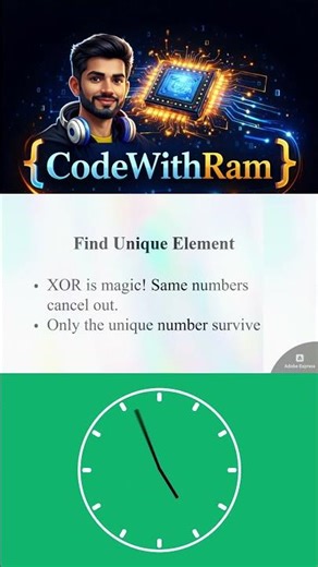 Find Unique Number in 5 Sec ⚡ (XOR Trick Explained)