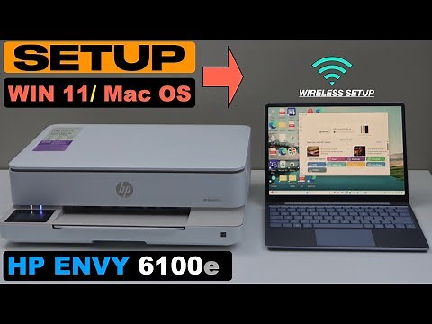 HP Envy 6100e Setup, Add In Windows 11 Laptop / PC.....