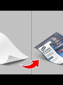 Quickest Way To Create a Curved Paper Mockup Poster - Photoshop Tutorial