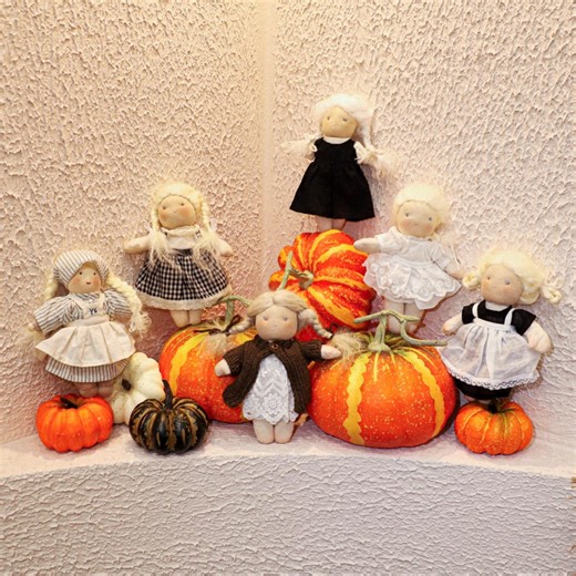 Handmade Vintage Style Waldorf Doll - 21cm Cotton & Merino Wool - Etsy