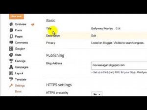 How to change blog name in blogger