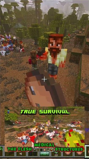 🔴 True Survival 5 65 Shorts 3 🧟‍♀️ #addon #minecraft #TrueSurvivalAddon #ZombieApocalypseAddon