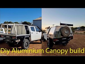 DIY lift off aluminum canopy build
