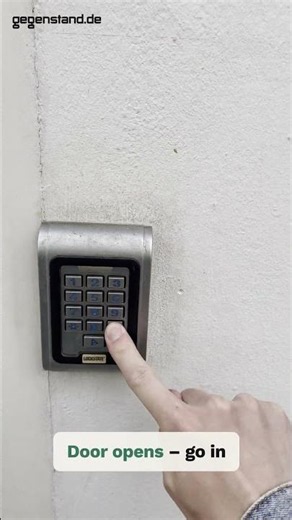 How to get into a Storebox: 8-digit code + hash key (#)