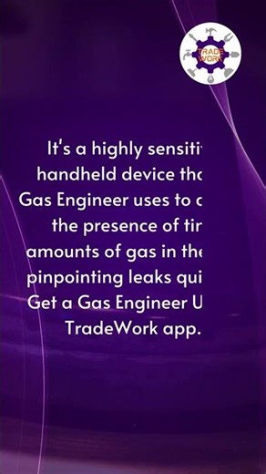 What is a 'gas sniffer' or electronic leak detector?