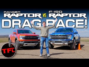 This Ford Ranger Raptor vs. F-150 Raptor Drag Race is UNBELIEVABLY Close!