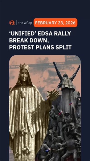 Talks to hold one ‘unified’ EDSA rally break down, protest plans diverge Progressive groups will mark the 40th anniversary of the EDSA People Power Revolution on Wednesday, February 25, but they will hold separate programs after talks to coordinate actions failed. Full story: https://www.rappler.com/philippines/protest-plans-diverge-edsa-people-power-anniversary-2026/ | Rappler