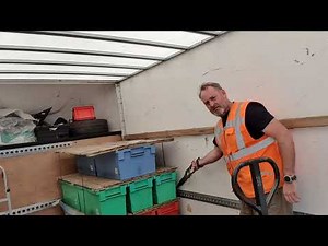 How to secure a pallet in your van with a ratchet strap