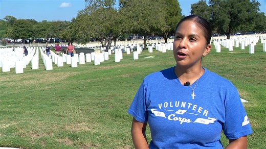 1.5K views · 32 reactions | AMAZING  | Volunteers gathered on Thursday at Fort Sam Houston National Cemetery to help clean headstones and beautify the grounds. https://bit.ly/3IjjQFB | KABB FOX 29 News, San Antonio | Facebook