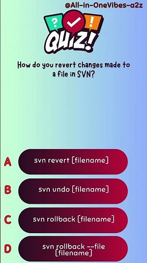 How do you revert changes made to a file in SVN?