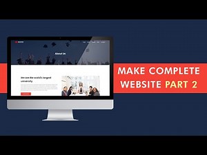How To Make Website Complete Website | College Website Design | Part 2