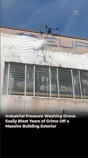 Industrial Drone Pressure Washing is Insane