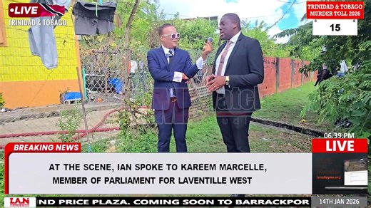 WEDNESDAY 14TH JANUARY 2026 - CRIME WATCH LIVE Today's Highlights: Elderly woman dies in Laventille house fire— fire, police and other responders on the scene • A 61-year-old woman has died following a house fire at No. 20 Picton Housing, Laventille, on Wednesday, January 14. • The deceased has been identified as Verna Regault. • Police said officers responded to a report of a fire at the Picton Housing Development shortly before 1 p.m. On arrival, one person was found dead at the scene. • Inves