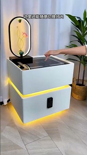 Every family needs a hidden space, a smart bedside table with a safe