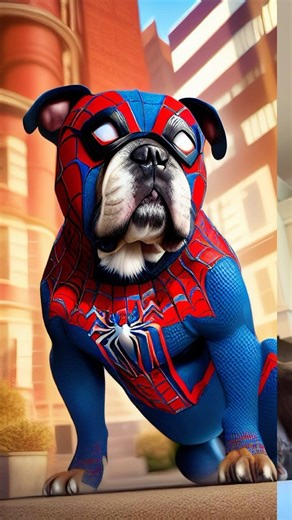 Spidey Squish Biscuit 🕷️ . . . . . . . . . . #spiderman #spiderverse #spidermanintothespiderverse #spiderdog #dogmemes #dogmeme #squishbiscuit #funnydogvideos #funnydog #comedy #dogsofinstagram #americanbully #americanpocketbully #yycdogs #vancouverdogs #americanbullyofficial #funnydogmemes #ai #aiart | Squish Biscuit