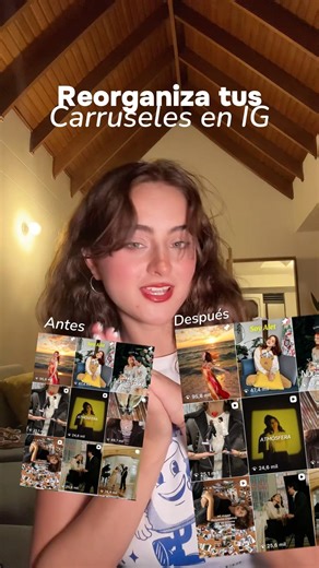 Nueva función de IG reorganiza tus carruseles #ig #instagram