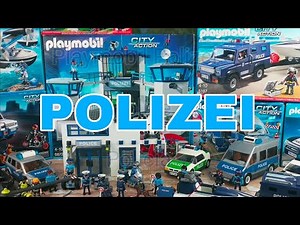 Playmobil Polizei Unboxing Film deutsch Hubschrauber Polizeiauto Polizeistation Gefängnis