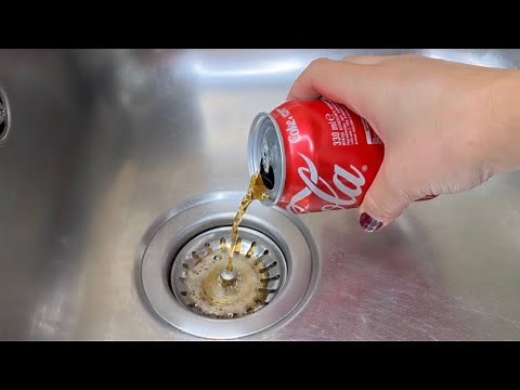 I poured Coca-Cola down the drain, I didn't expect it to be so effective