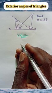 48K views · 1.6K reactions | Exterior angles of triangles #educational #mathematics #student #triangle | Table of Knowledge TV | Facebook