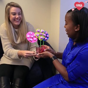 We all know the classic Valentine's Day gift is flowers and chocolate. But if you want to add a DIY touch, try making this chocolate bouquet: gma.abc/2UGPLS8 | Good Morning America
