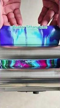 Teal or Tiffany blue #colormixing #asmr #satisfying #oddlysatisfying #fyp #guessthecolor