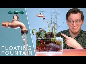 How to Make a FLOATING Fountain Illusion — with LIVE Plants