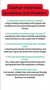 Cashier Interview Questions and Answers 2026 | Tips to Get the Job Fast