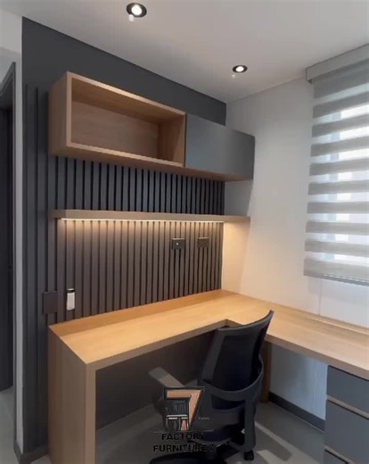 Custom Modern Office Desk Setup for Productivity