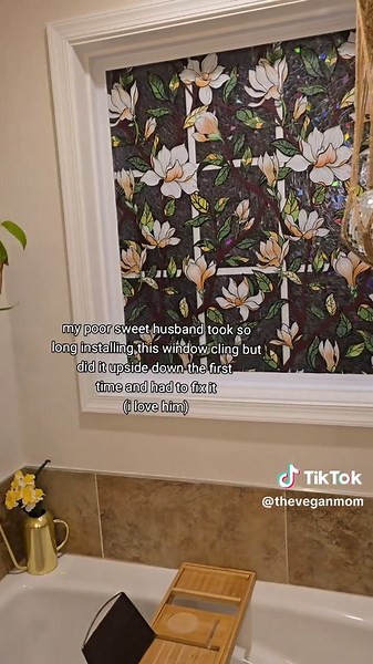 DIY Window Cling Installation for Privacy