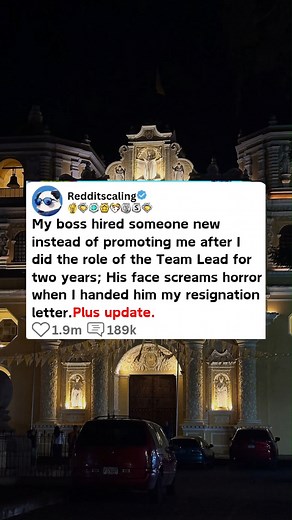 My boss hired someone new instead of promoting me after I did the role of the team lead for two years. His face screams horror when I handed him my resignation letter..- #redditposts #redditstorytime #reels #aita #askreddit #reddit | Horror-Stories