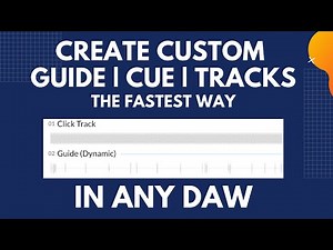 How to Create Guide/Cue/MD Tracks the FASTEST way in any DAW