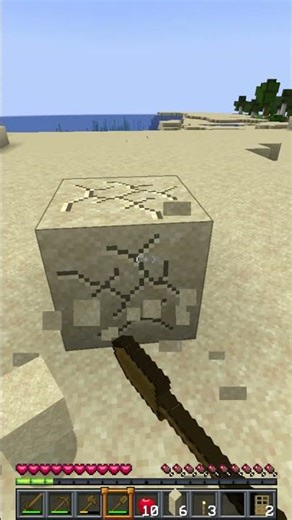 Minecraft Guide: How to make Glass #shortvideo