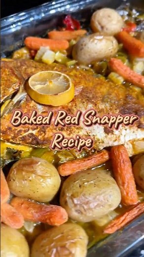 How to Bake Red Snapper — Easy Oven Fish Recipe with Peppers & Potatoes 🐟🔥