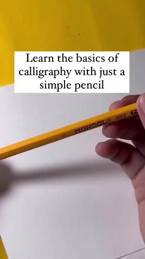 171K views · 4K reactions | Learn the basics of calligraphy with just a simple pencil ✏️ ✍ #handlettering #handwriting #handwritten #calligraphy | 퓗퓪퓷퓭픀퓻퓲퓽퓲퓷퓰 퓒퓸퓻퓷퓮퓻 | Facebook