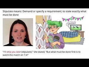 Remember Meaning Of Stipulate Using Pictures and Mnemonics