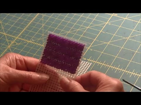 Scotch Stitch on Plastic Canvas or Needlepoint Canvas