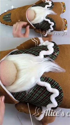 Gnome gingerbread full tutorial 👆🏻✅ #christmas #gnomes #christmasidea #giftideas #alicecrafts