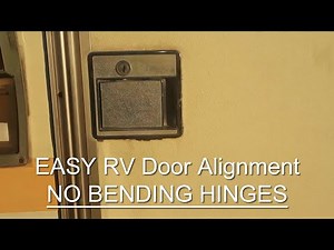 Simple RV Door Alignment Fix - Copper Wire Method