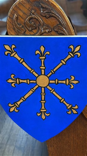 Centuries ago, Church artists created coats of arms for the saints using the rich symbolism of medieval heraldry. Today, our sanctuary is adorned with shields representing saints from across the ages—each telling a story of faith, courage, and grace. Come see them on All Saints' Sunday! | St John's Episcopal Church, Tallahassee FL