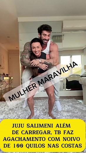 Juju Salimeni Carrega Noivo de 100 kg em Treino Inusitado