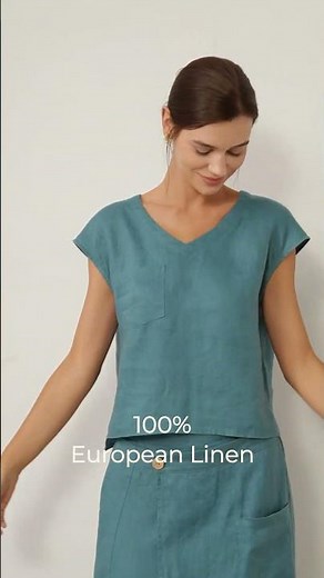 🌿 Quiet Confidence: Linen Cap Sleeve Crop Top for Everyday Ease #fashion #outfitideas #styling