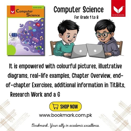 Computer Science for Grade 1 to 8 #Bookmark