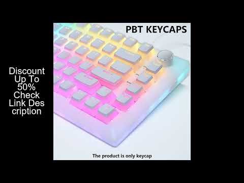 PBT Pudding Keycaps 129 keys Keycap OEM Profile Key cap For Mechanical Keyboard kit Mx Switch RGB ba