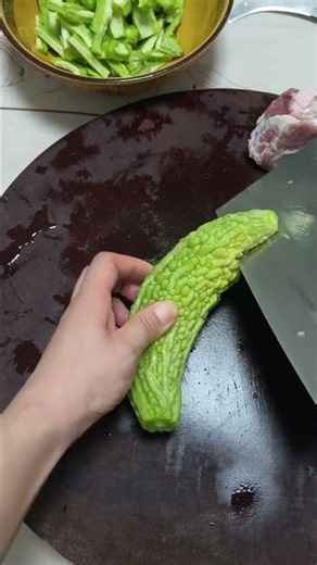 How to cook bitter melon #Living in the summer I've always longed for #The crunch is the taste of