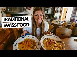 We Tried Traditional Swiss Food! Fondue, Raclette, Rösti, Älplermagronen(Swiss Mac & Cheese) + More!