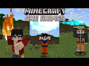 *INCREDIBLE* One Animes! Characters, Animations, Skills... (Minecraft Anime Addon)