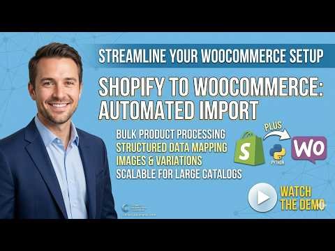 Shopify to WooCommerce Automation 🔥 | Python Script (Full Demo)