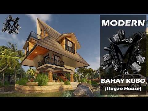 Modern Bahay Kubo ( Ifugao Native House ) Design in the Philippines