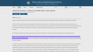 Any law allowing online casino gambling in Ohio could violate state constitution: Legally Speaking